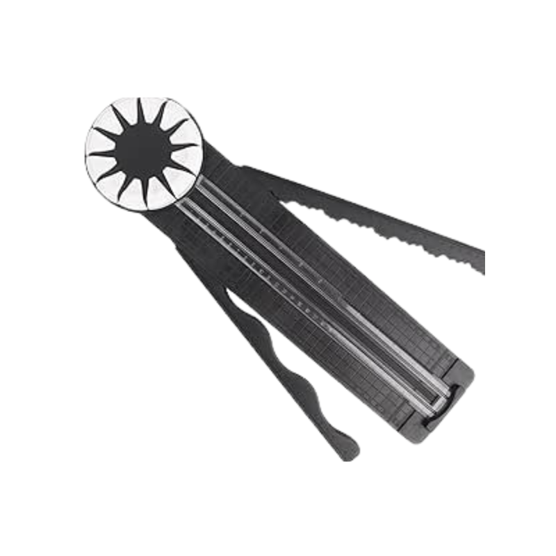 12-in-1 pyörivä leikkuukuvio tarkkoihin ja monenlaisiin leikkauksiin