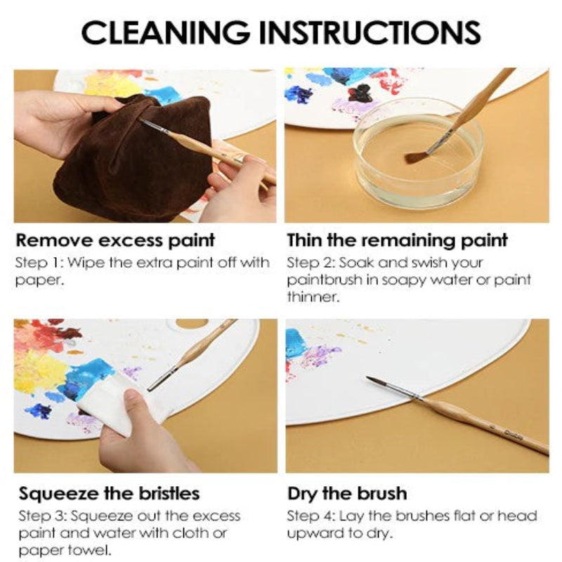 Přesné štětce pro jemné a dokonalé detaily (x11)