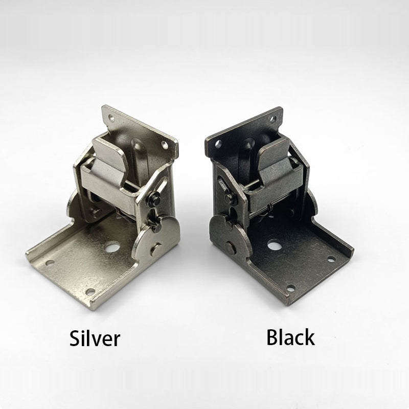 Fällbara självjusterande möbelgångjärn i stål vid 90 grader (x2)