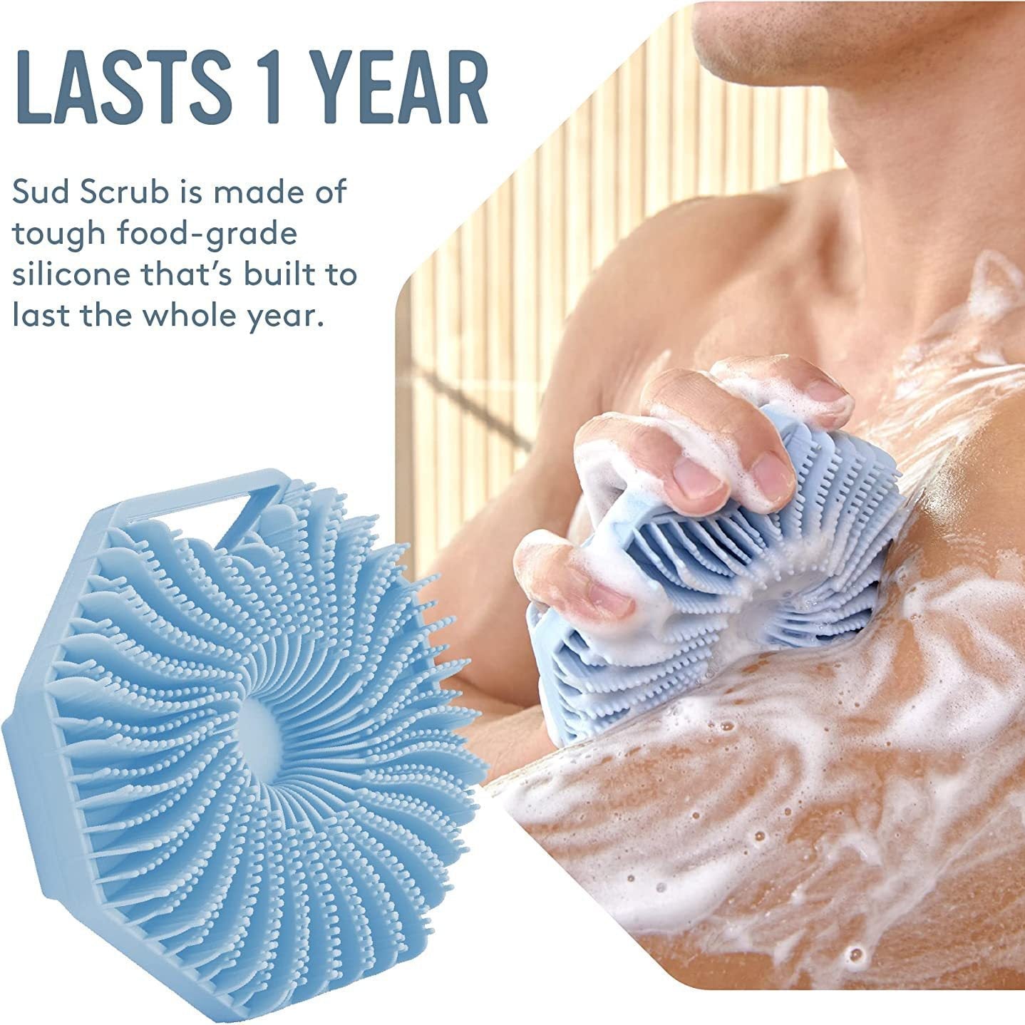 Hygienická peelingová kefa na telo pre žiarivú pleť 