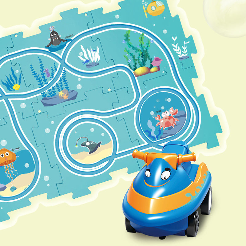 電気自動車を使った教育用サーキットパズル 