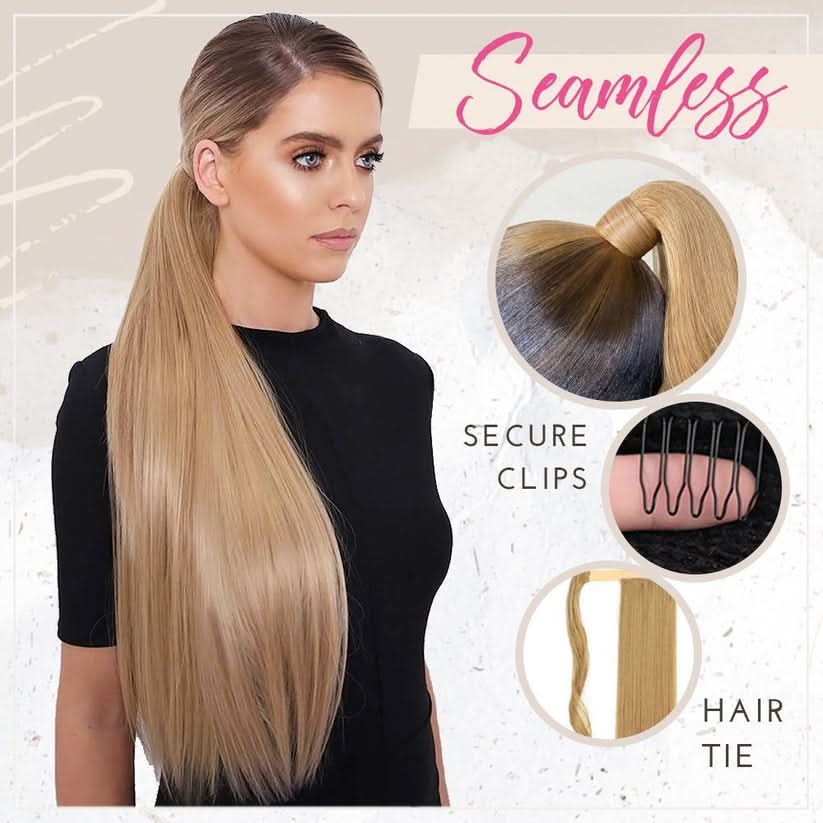Glamour hästsvansförlängning för en chic look 