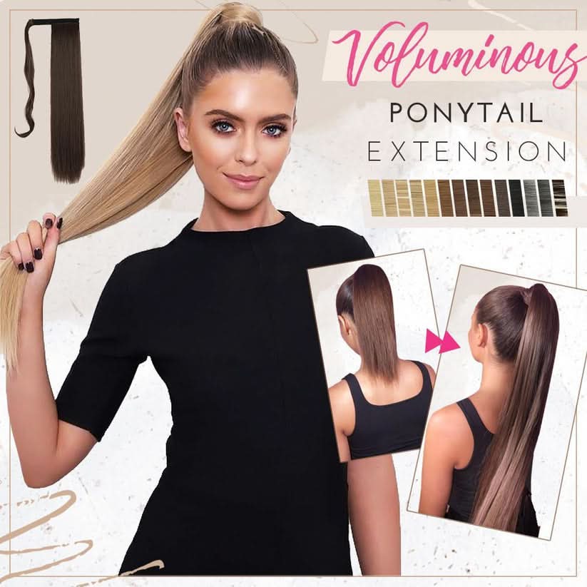 Glamour hästsvansförlängning för en chic look 