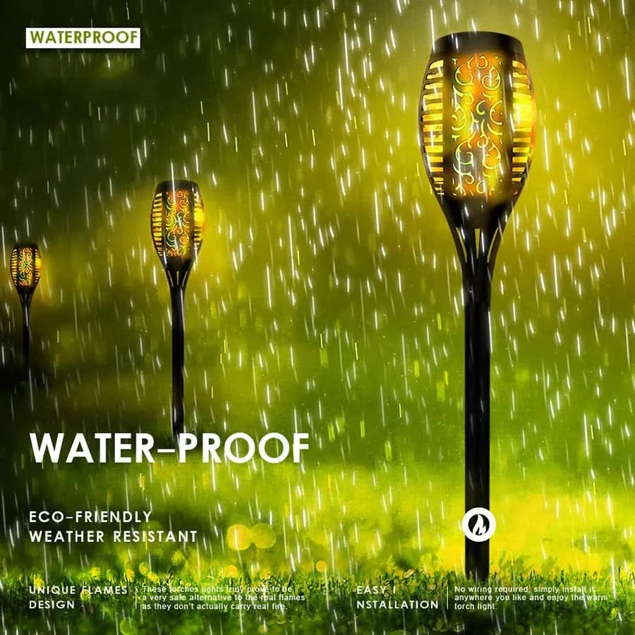 Solar LED-Lampe – Realistische Flamme ohne Feuer 