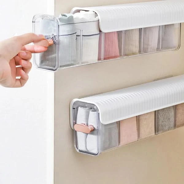 Caja de pared multifuncional para un almacenamiento organizado 