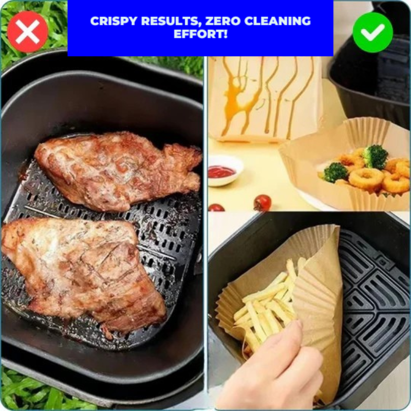 Praktische Backpapier für die Heißluftfritteuse – Sauberkeit und Zeitersparnis 