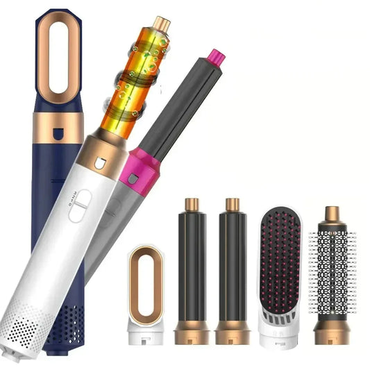 Styla, släta och torka med en enda 5-i-1-enhet 