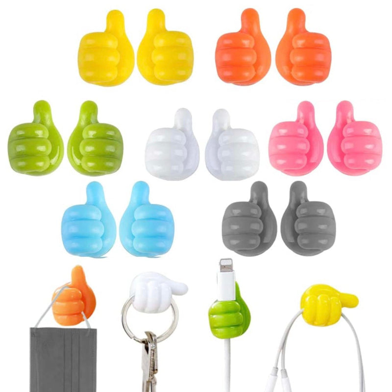 خطافات ذكية للكابلات، الفرش، السماعات والمزيد (×10) 