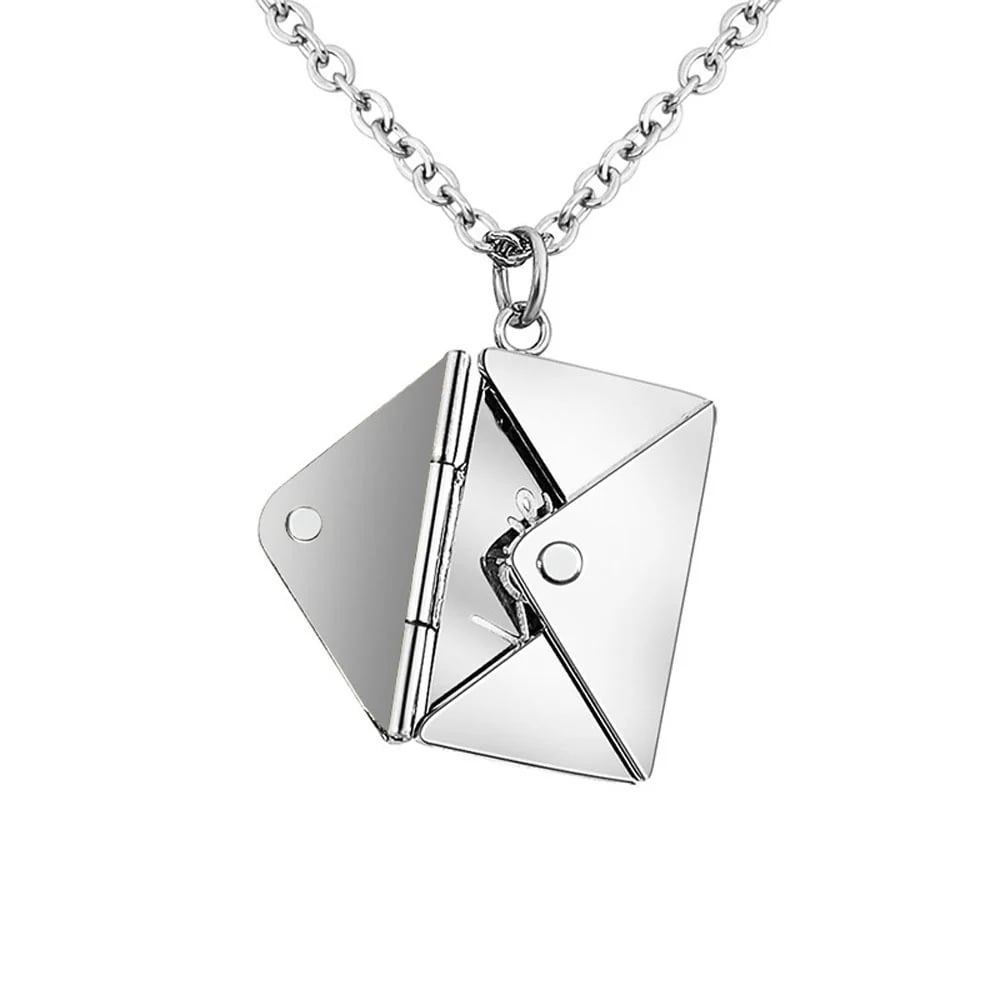 Collier enveloppe secret avec un message d’amour caché