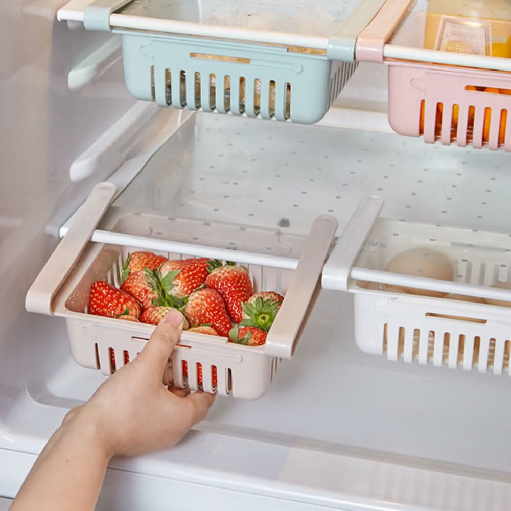 Justerbar organizer for kjøleskap 