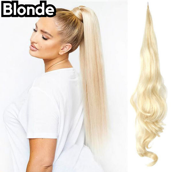 Glamour hästsvansförlängning för en chic look 