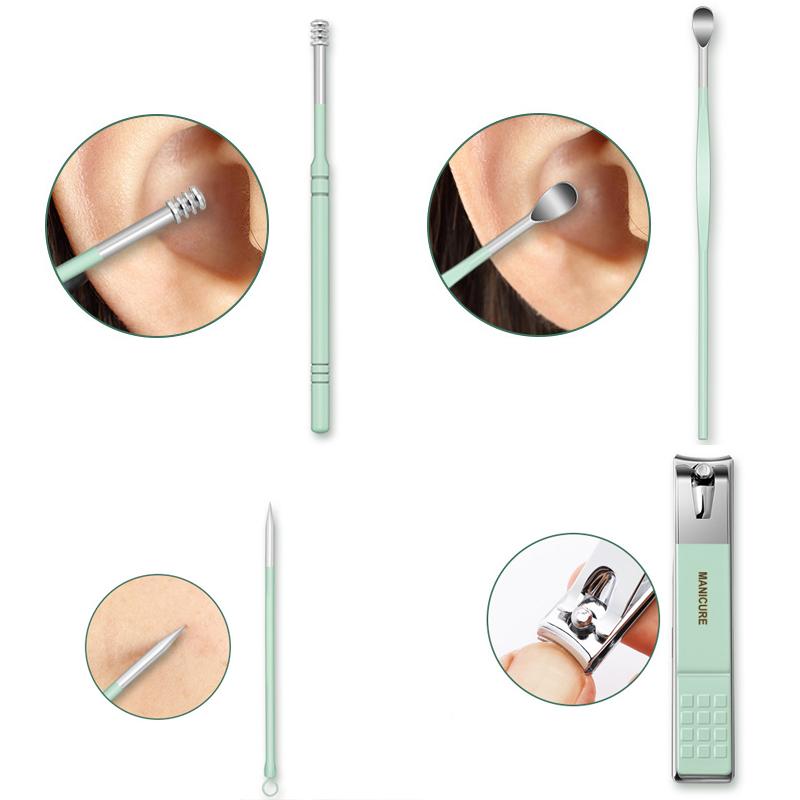 مجموعة كاملة من أدوات العناية بالأظافر والقدمين 